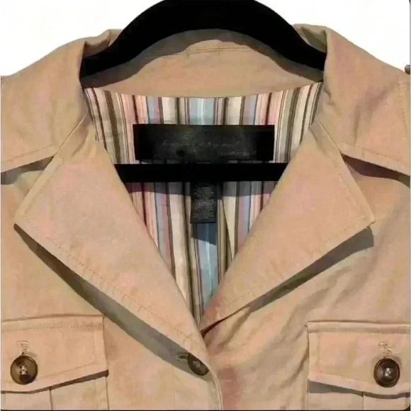 Apostrophe Women's Beige Jacket Size 16 Petites Button-Up - Picture 3 of 8